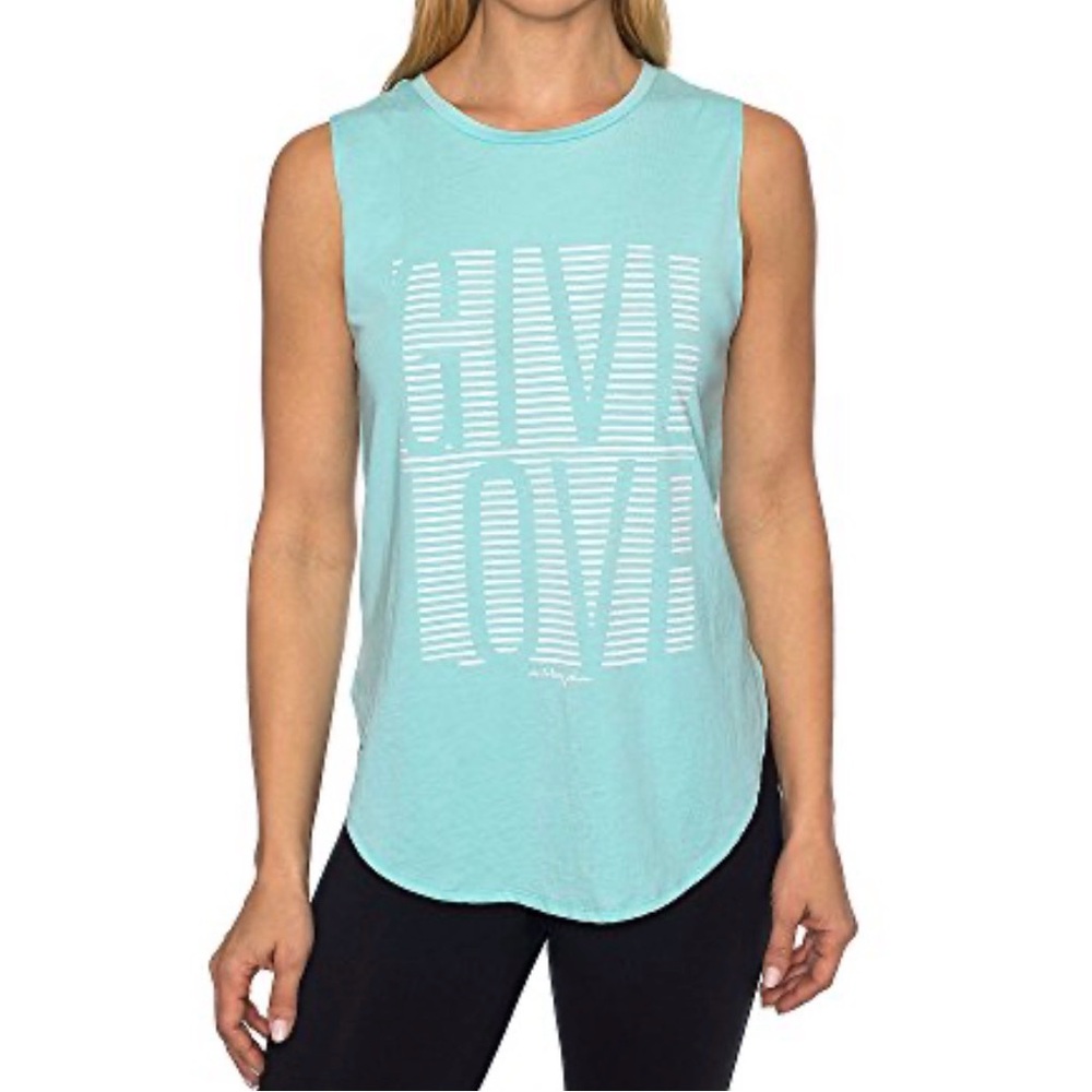 Betsey Johnson Performance Give Love Tank XS